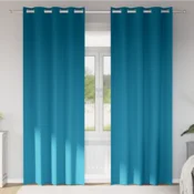 Zavese za zatemnitev z obroči 2 kos Turkizna 260 x 140 cm