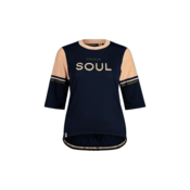 Womens cycling jersey Maloja KastanieM blue