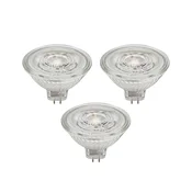 Prios LED reflektor GU5.3 4,9W 500lm 36° prozoren 827 komplet 3 - jasno - Steklo