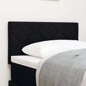 Vidaxl Naslon za glavo Diamantski oblik Črna 80 cm Tkanina