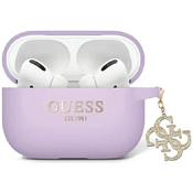 Guess GUAP2LECG4U AirPods Pro 2 cover purple Liquid Silicone Glitter Triangle Charm (GUAP2LECG4U)