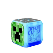 Generic GENERIC Ura z nočno lučko, budilka Minecraft, ki spreminja barvo, (21132398)