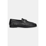 Tommy Hilfiger mokasini ženski usnjeni TH COIN LTH LOAFER LASER CUT