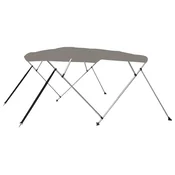 Vidaxl Bimini tenda s 4 loki siva 243x180x137 cm