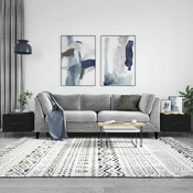 Stolici za kavu 2 kom crni 50x50x40 cm od konstruiranog drva