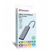 Verbatim CMH-13 USB Tip-C 10000 Mbit/s Srebrna PC
