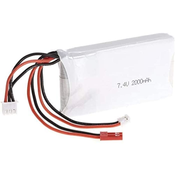 2S 7.4V 2000mAh 8C Lipo Battery for FrSky Taranis Q X7 2.4G ACCST 16CH Remote Control RC Transmitter