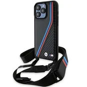 Bmw Trdi ovitek za iPhone 15 Pro BMW, karbonsko črn