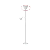 Rabalux 4061 - Zamenski abažur za stojecu lampu ACTION E27, veliki, beo