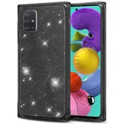 GS Kvadratni bleščeči ovitek za Samsung Galaxy A51 4G, črn