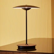 MARSET Ginger LED namizna svetilka na baterije iz lesa, hrast/bela - Dnevna soba/jedilnica - Dizajn - hrast, bela, črna
