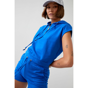 Cornflower blue tracksuit set with Fasardi shorts