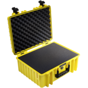 B&W Outdoor Case Type 6000 yellow with pre-cut foam insert