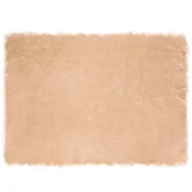 Tepih od umjetne ovcje kože TAFALLA Bež 120 x 170 cm Poliester