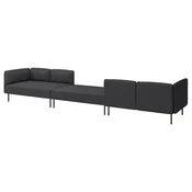 LILLEHEM Modularni šestosed, Gunnared/tamnosiva metal
