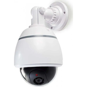 König varnostna kamera z utripajočo LED diodo/ kupola/ IP44/ zunanja/ bela