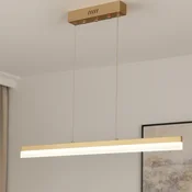 DE Moderna viseča stropna svetilka LED lestenec z daljinskim upravljalnikom 30W 80cm zlata nad mizo