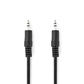 Nedis Stereo avdio kabel | 3,5 mm moški | 3,5 mm moški | Ponikljano | 1,50 m | Okrogla | Črna | Oznaka