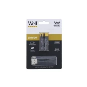 Punjive AAA (R3) Baterije | 400mAh | USB Tip-C Punjenje | Blister 2 kom | WELL