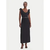 Fracomina Cocktail obleka FR25SD3005J46301 Črna Regular Fit