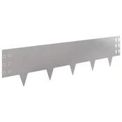 Ograda oko Travnjaka 20 pcs 100 x 25 cm Celik Srebrna