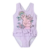 NAME IT Jednodijelni kupaci kostim NMFMiri Peppa  pastelno žuta / svijetloljubicasta / roza / bijela