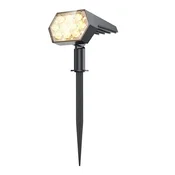 KJB Solarni vrtni reflektor 92 LED, topla bela svetloba, 1 kos