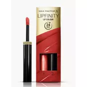 Max Factor Long-lasting lipstick with Lipfinity balsam, nijansa 125 – So Glamorous, 2.3 ml + 1.9 ml