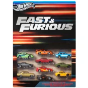 Mattel Hot Wheels 25JCT92 Fast & Furious Hitri in drzni Avtomobilčki 10-paket