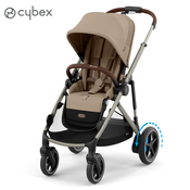cybex gold otroški voziček e-gazelle™ s almond beige (taupe frame)