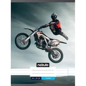 Nebulo: speta, črtasta zvezek z motivom motokrosa 81-32 A/4
