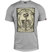 Muška majica kratkih rukava Memento Mori, Svetlosiva