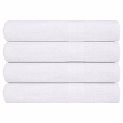 vidaXL Brisače za savno 4 kos bela 80x200 cm 360 g/m2 100% bombaž