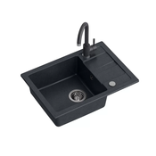 Umivalnik Quadron SET GO SMART + PIPA - ČRNA