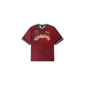 Ed Hardy Majica Soaring Dragon Football pastelno rumena/rdeča/črna