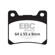 Klocki hamulcowe EBC FA088HH wzmacniane (kpl. na 1 tarcze)