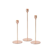 Set svijecnjaka Boltze Malte 23 / 27 / 32 cm 3-pack boja: ružicasta