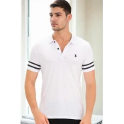 T9585 DEWBERRY MENS T-SHIRT-WHITE OPTICAL