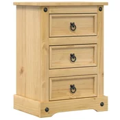 Vidaxl Nočna omarica Corona 45x35x64 cm trdna borovina