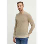 Pamučni pulover Guess CASEY boja: bež, lagani, M4GR17 Z3DT0