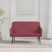 vidaXL Klop vinsko rdeča 110x76x80 cm blago
