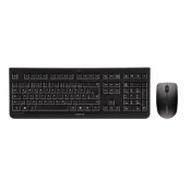 CHERRY wireless desktop set DW 3000 , whisper stop, laser marking, nano USB receiver, black