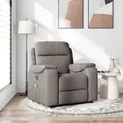 Masažni naslanjač taupe blago
