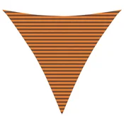 Vidaxl Sončno platno Oranžna in Rjava 4,5 x 4,5 x 4,5 m