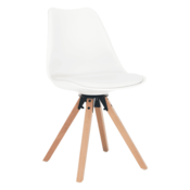 eoshop Eleganten vrtljivi stol, bela, ETOS