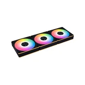Lian Li Ventilator za ohišje Lian Li UNI FAN CL Wireless 120 Reverse Blade ARGB PWM 120mm, 3 Pack+kontroler, black