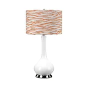 Elstead MILO-PN-TL-LORA - Stona lampa MILO 1xE27/60W/230V bela/narandžasta