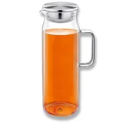 Vrč za sokove in vodo, VISOK, s kovinskim pokrovom, Wilmax, 1500 ml