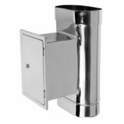 PRODMAX 120/220 Čistilni del z vrati 140x210/1,0 mm iz nerjavečega jekla