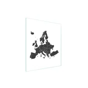 shumee STEKLENA DESKA ZA REZANJE 45x52 ZEMLJEVID